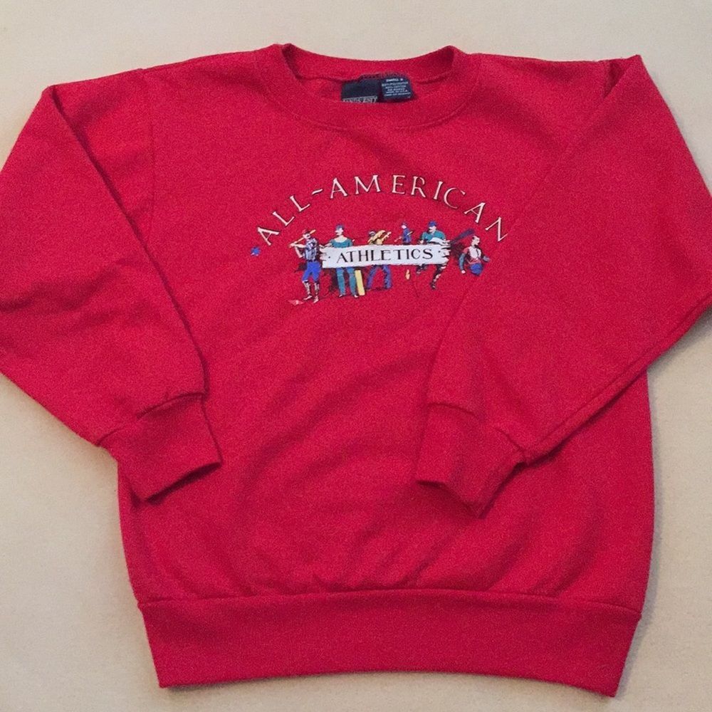 4/$20 All American Lands’ End Sweatshirt Sz 8 Red